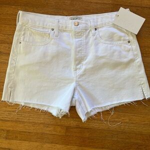 ✨END OF YEAR SALE✨ Etica Women's White Jean Cutoff Shorts size 29 NWT